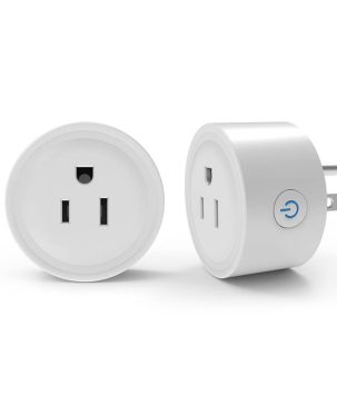 Smart Plug Simple Set Up with One Voice Command, APP Remote Control，Voice Control, Timer, Stable Connection, Bluetooth Mesh，Two Pack, White
