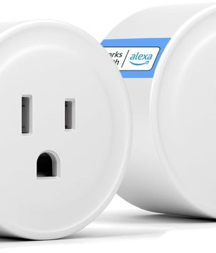 Smart Plug, Simple Setup with One Voice Command, Works with Alexa Only, Remote Control with Timer Function, Bluetooth Mesh Outlet, Alexa Echo Required （2 Pack）