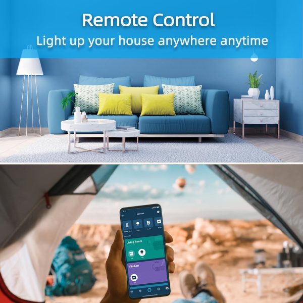 Smart Plug, Simple Setup with One Voice Command, Works with Alexa Only, Remote Control with Timer Function, Bluetooth Mesh Outlet, Alexa Echo Required （2 Pack） - Image 3